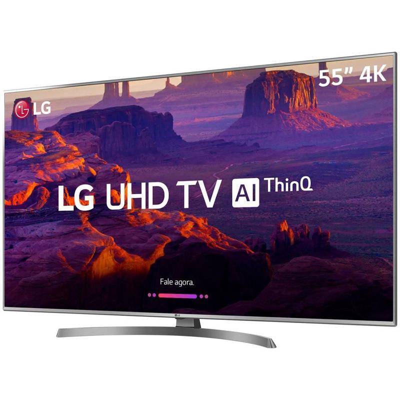 Smart TV LED PRO 55'' Ultra HD 4K LG 55UM 761 4 HDMI 2 USB Wi-fi